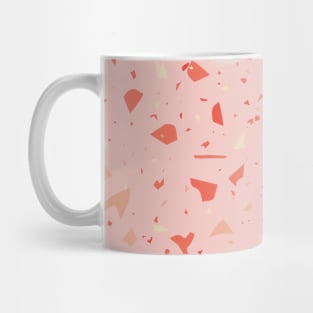 Terrazzo Pattern In Pink Coral Mug